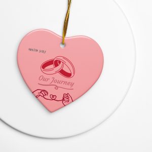 Made for couples Double-sided ceramic ornaments